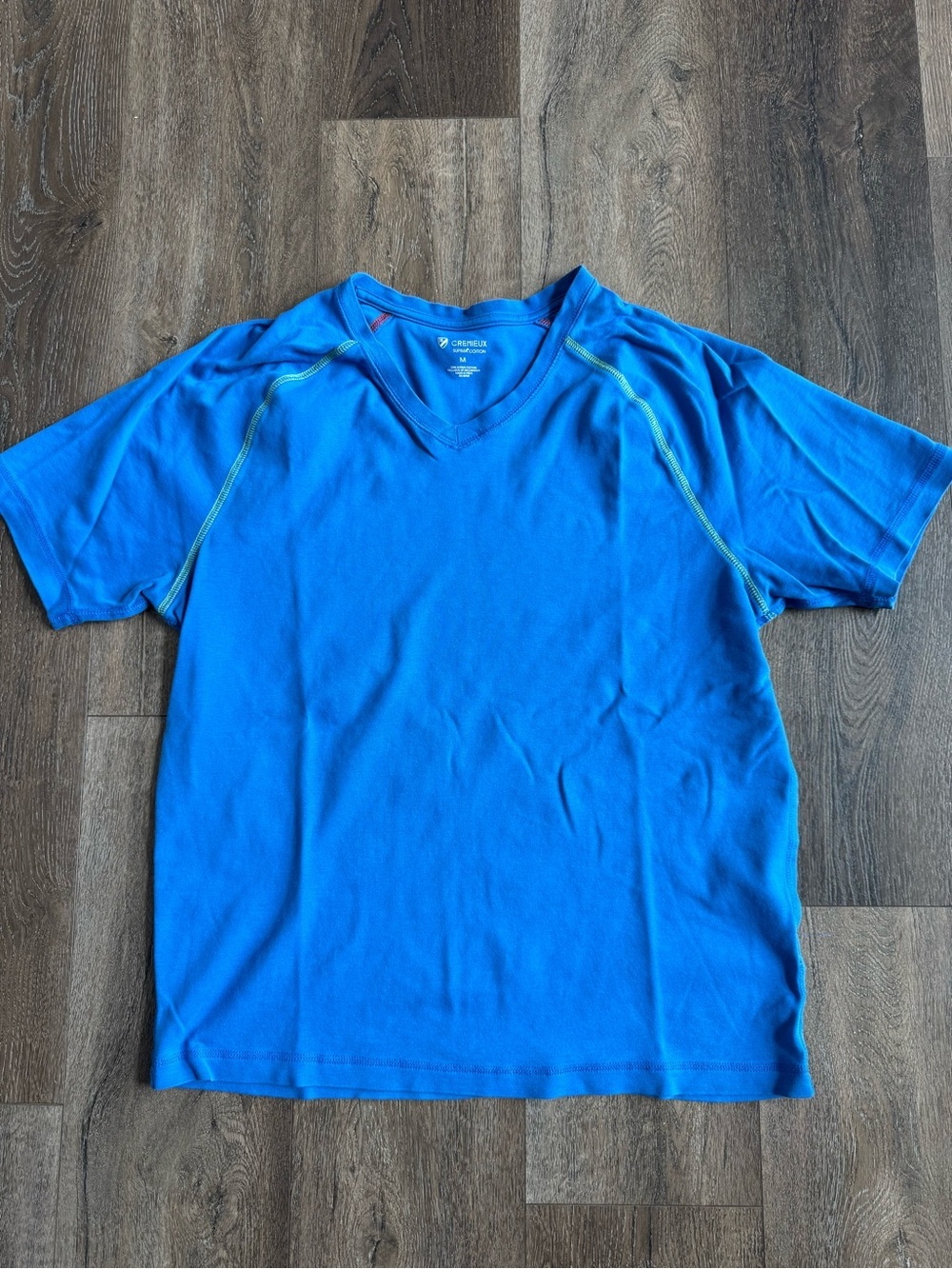 Daniel Cremieux Bright Blue V-Neck Cotton Tee